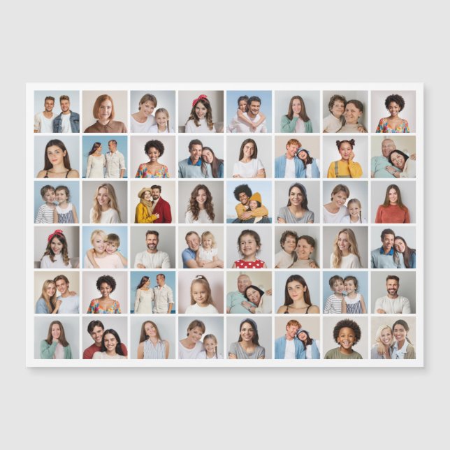 Crea tu propia tarjeta magnética de 48 Collages de (Anverso)