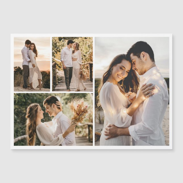 Crea tu propia tarjeta magnética de 4 Collages de  (Anverso)