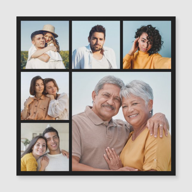 Crea tu propia tarjeta magnética de 6 Collages de  (Anverso)