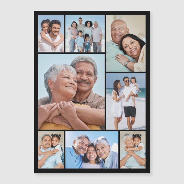 Crea tu propia tarjeta magnética de 8 Collages de  (Anverso)