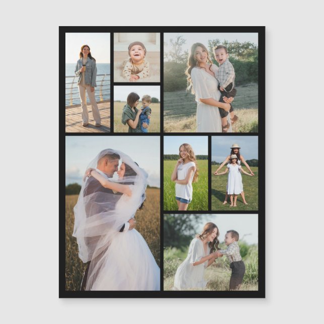 Crea tu propia tarjeta magnética de 8 Collages de  (Anverso)