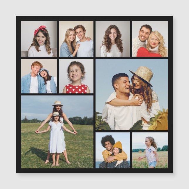 Crea tu propia tarjeta magnética de colaje de 10 f (Anverso)