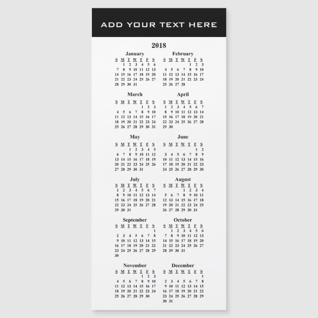 Crea tu propia tarjeta magnética del calendario Pe (Anverso)