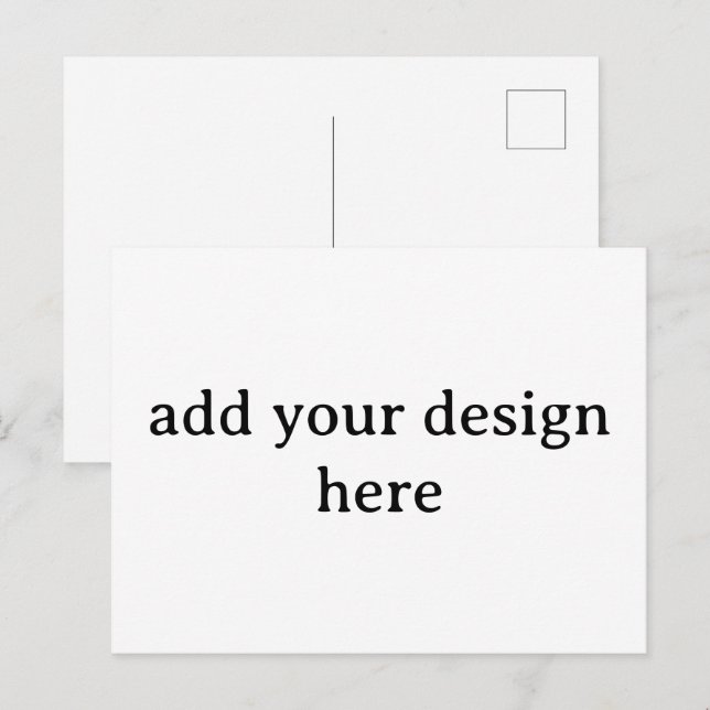 Crea tu propia tarjeta personalizada simple 4,25"x (Anverso / Reverso)