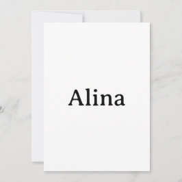 Crea tu propia tarjeta personalizada simple cuadra