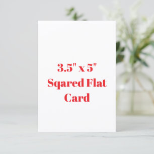 Crea tu propia tarjeta plana cuadrada de 3,5" x 5"