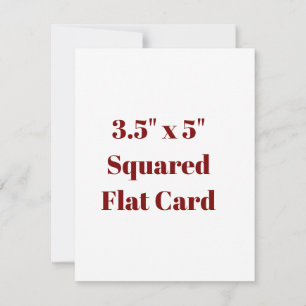 Crea tu propia tarjeta plana cuadrada de 3,5" x 5"