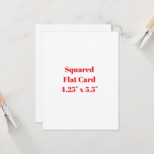 Crea tu propia tarjeta plana cuadrada de 4,25" x 5