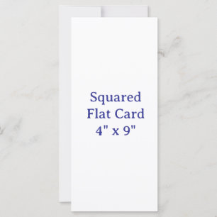 Crea tu propia tarjeta plana cuadrada de 4" x 9"