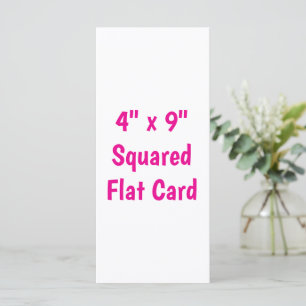 Crea tu propia tarjeta plana cuadrada de 4" x 9"