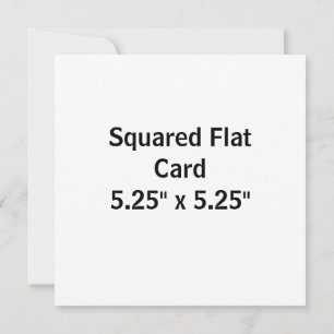 Crea tu propia tarjeta plana cuadrada de 5,25" x 5