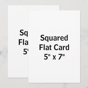 Crea tu propia tarjeta plana cuadrada de 5" x 7"