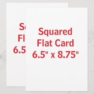 Crea tu propia tarjeta plana cuadrada de 6,5" x 8,