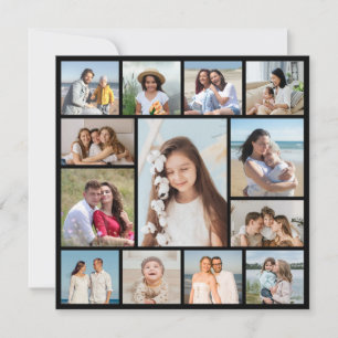 Crea tu propia tarjeta plana de collage de 13 foto