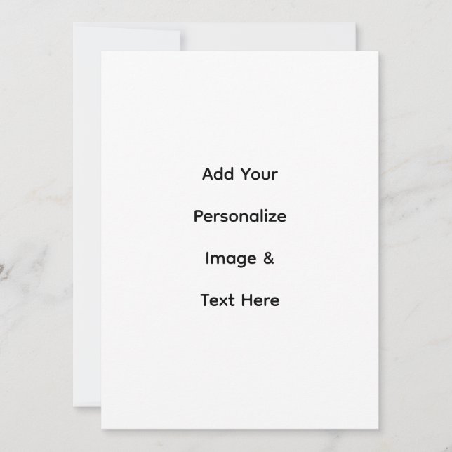 crea tu propia tarjeta plana personalizada de 5,5" (Anverso)