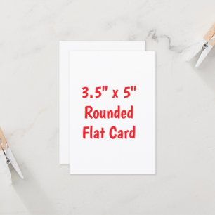 Crea tu propia tarjeta plana redondeada de 3,5" x 