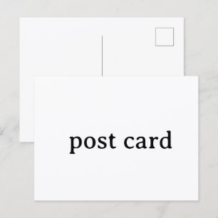 Crea tu propia tarjeta postal con diseño simple pe