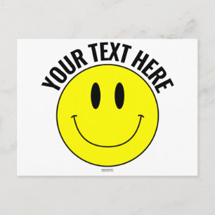 Crea tu propia tarjeta postal con emoticono sonrie