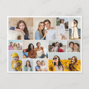 Crea tu propia tarjeta postal de collage de 12 fot
