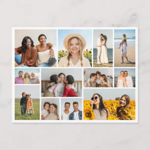 Crea tu propia tarjeta postal de collage de 12 fot