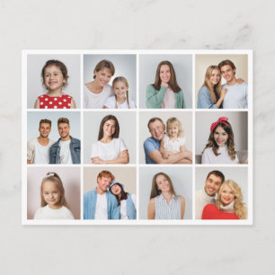 Crea tu propia tarjeta postal de collage de 12 fot