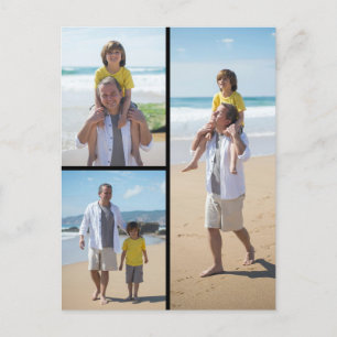 Crea tu propia tarjeta postal de collage de 3 foto
