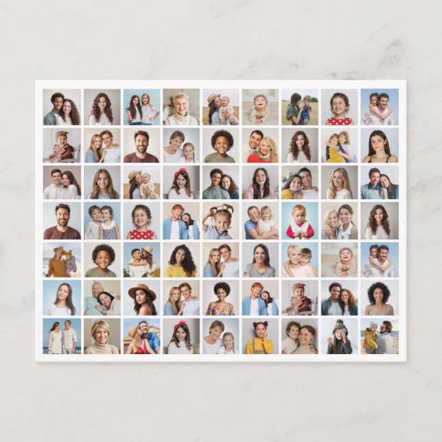 Crea tu propia tarjeta postal de collage de 63 fot (Anverso)
