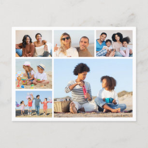 Crea tu propia tarjeta postal de collage de 6 foto