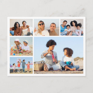 Crea tu propia tarjeta postal de collage de 6 foto