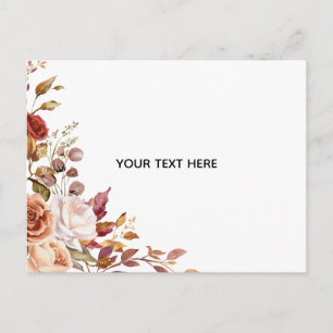 Crea Tu Propia Tarjeta Postal Floral de Vacaciones