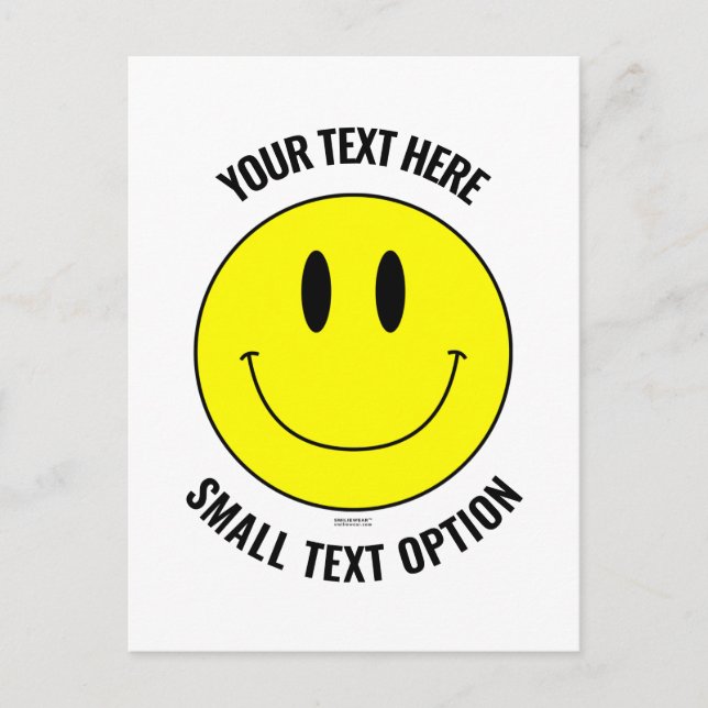 Crea tu propia tarjeta postal sonriente Smilie (Anverso)