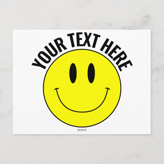Crea tu propia tarjeta postal sonriente Smilie (Anverso)