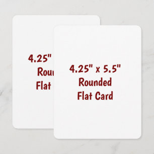Crea tu propia tarjeta redondeada plana de 4,25" x