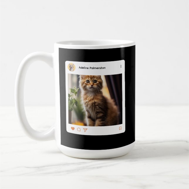 Crea tu propia taza de café de 15oz de dos tonos (Izquierda)