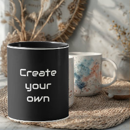 Crea tu propia taza negra personalizada Sips & Gig