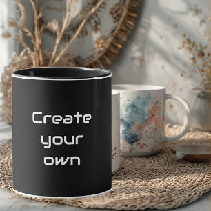 Crea tu propia taza negra personalizada Sips & Gig