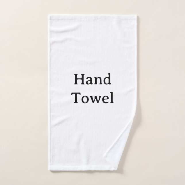 Crea tu propia toalla de mano simple personalizada (Toalla de mano)