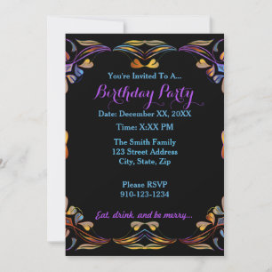 Crea tu propia y colorida invitación a la fiesta d