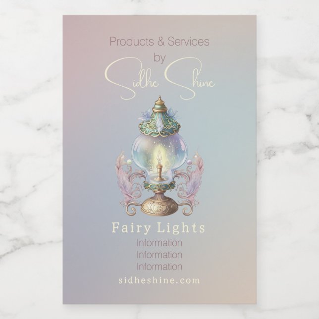 Crea tu propia y compleja lámpara de hadas (Etiqueta única)