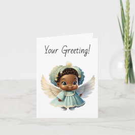 Crea Tu Propio Ángel de Navidad de Niña Negra Ador