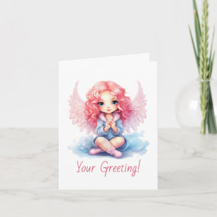 Crea tu propio ángel de Navidad rosa y azul