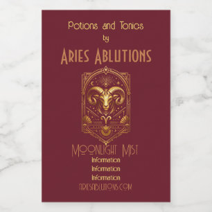 Crea tu propio Aries Art Déco elegante en oro