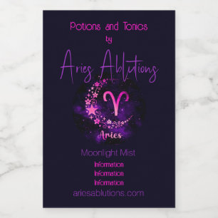 Crea tu propio Aries Zodiac Celestial Púrpura