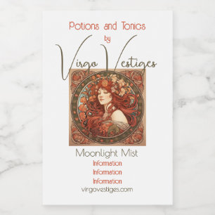 Crea tu propio Art Nouveau Virgo Zodiac