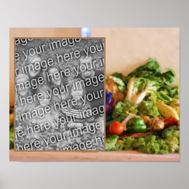 Crea tu propio arte fotográfico de verduras en el  (Frente)
