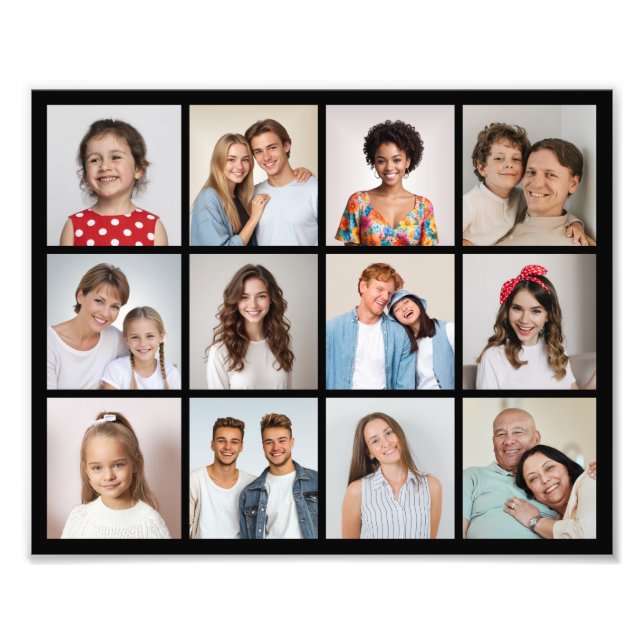 Crea tu propio aumento de foto de collage de 12 fo (Frente)