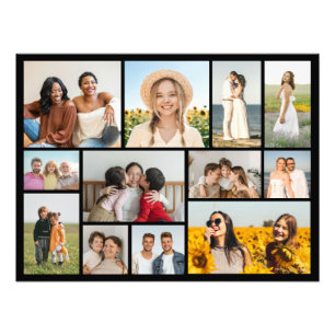 Crea tu propio aumento de foto de collage de 12 fo