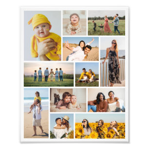 Crea tu propio aumento de foto de collage de 12 fo