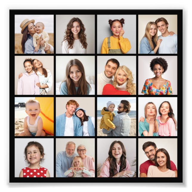 Crea tu propio aumento de foto de collage de 16 fo (Frente)