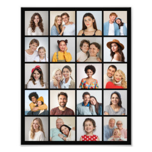 Crea tu propio aumento de foto de collage de 20 fo